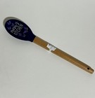 Silicone Spoon Wood Handle 11” X 2” Blue Butterflies Mom’s Kitchen NWT New