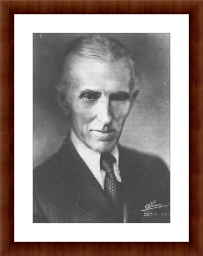 Nikola Tesla Portrait Photo Wall Art