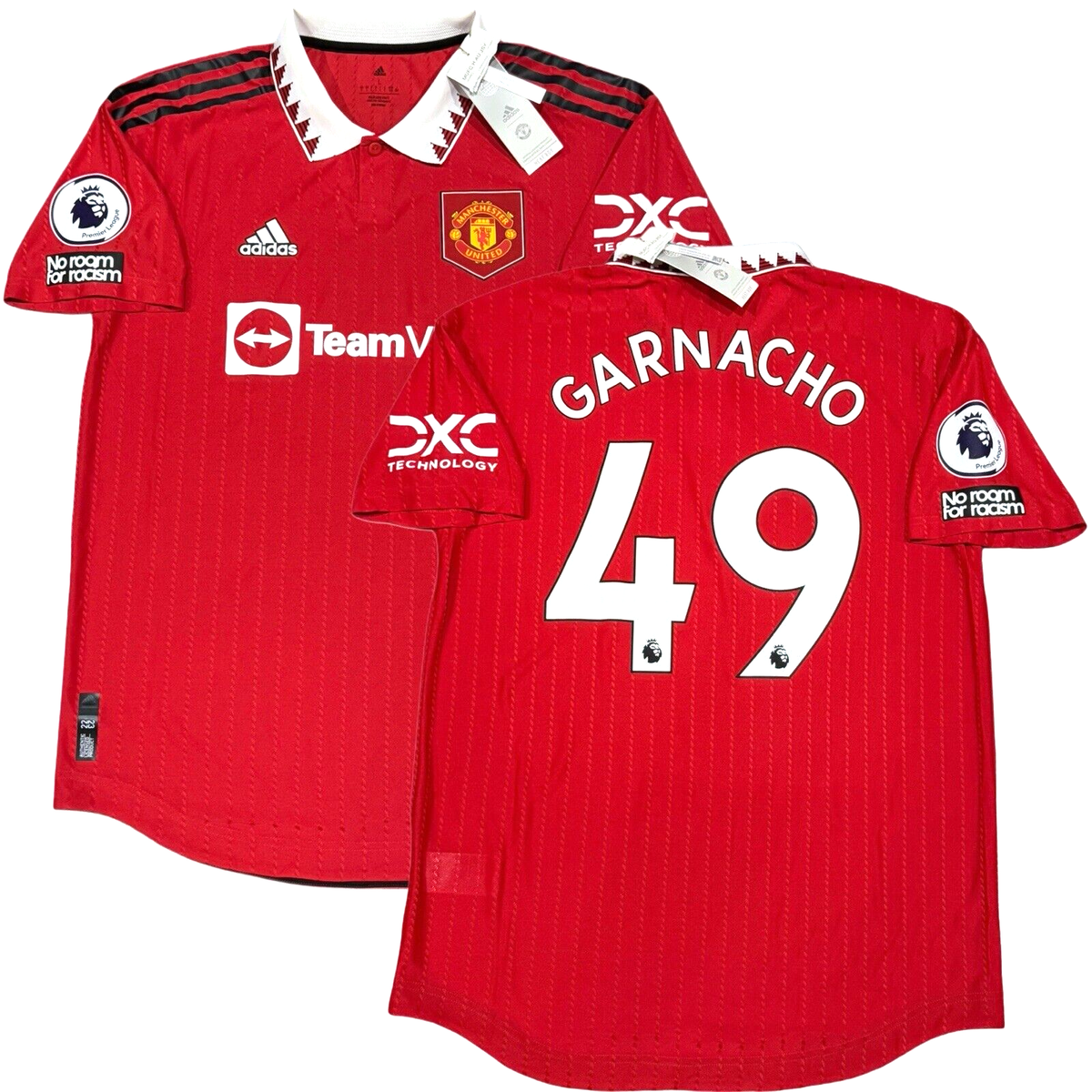 2022/23 Manchester United Authentic Home Jersey #49 Garnacho Large