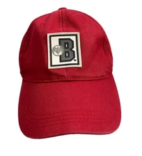 Bacardi B Logo Strap Back  Cap Hat Red Adjustable Dad
