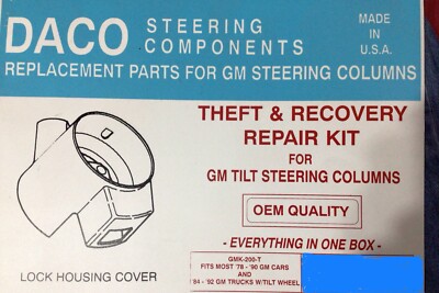 DACO GMK200T TILT STEERING COLUMN HOUSING COLLAR REPAIR KIT Most 78-90 Cars USA