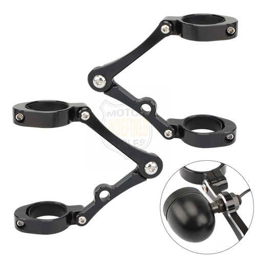 For 50mm-54mm Fork Tubes Headlight Mount Bracket Fork Head Lamp Holder Alloy Set - Picture 4 of 11