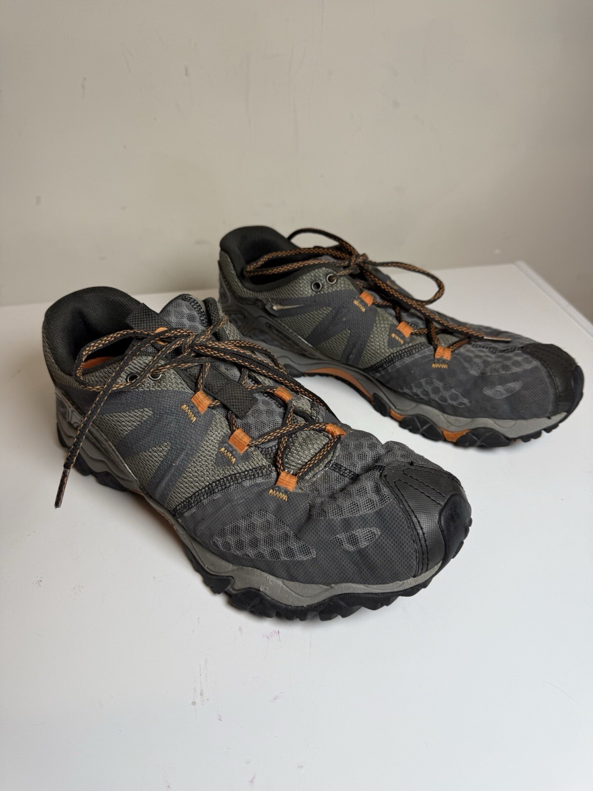 Scarpe da trekking Merrell All Out Blaze grigio arancione da uomo taglia 10 5