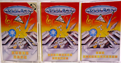COMMODORE 64/128 -- THE MUSIC SYSTEM & THE IMAGE SYSTEM & AUDIO TAPE (DOMARK)