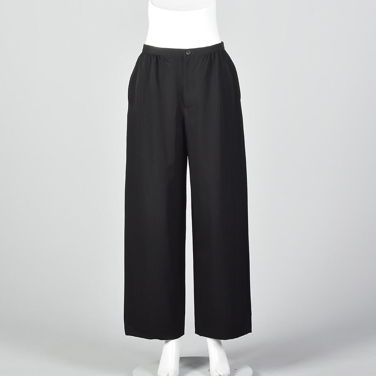 Large Issey Miyake 1990s Wide Leg Pants Black Trousers Large Issey Miyake 1990s Wide Leg Pants Black Trousers