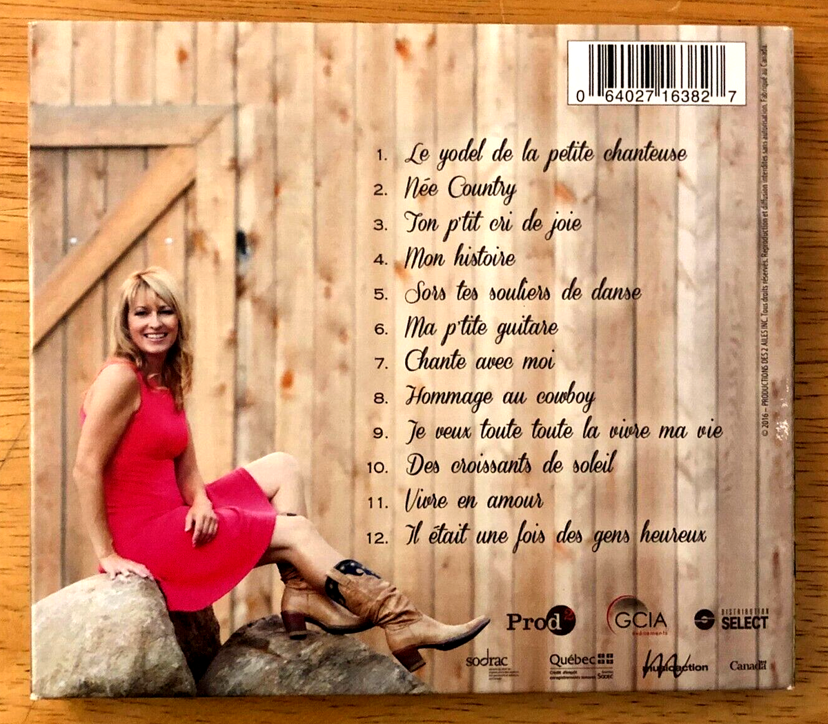 MANON BEDARD: NEE COUNTRY (2016) DIGIPAK CD—FRENCH—MADE IN CANADA
