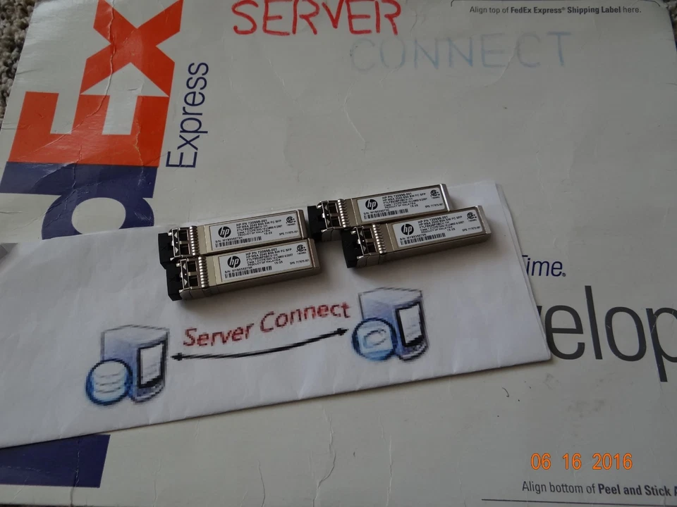 C8R24A - HP MSA 2040 16Gb SW Fibre Channel SFP+ 4-pack Transceiver 717874-001 - Image 2 of 2