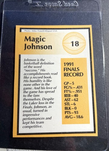 3 1989 Magic Johnson Los Angeles Lakers #12, #15, #18 Basketball Trading Cards - Picture 7 of 7