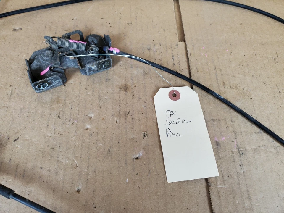 Infiniti G35 G37 G25 2007-2013 pestillo capó - conductor + pasajero + cables Foto 2 de 4