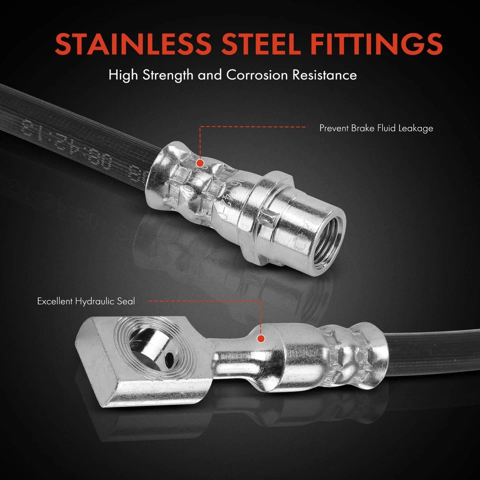 2x Manguera hidráulica de freno trasero conductor y pasajero para Saturn Astra 2008 L4 1,8 L Foto 4 de 4