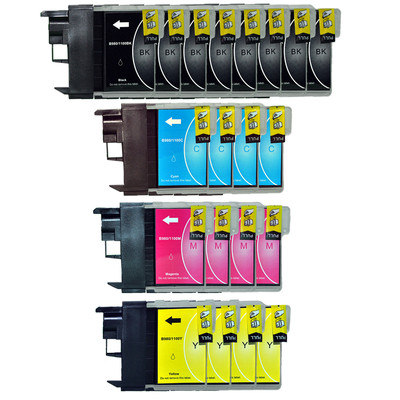 20 Tintenpatronen für Brother DCP-163C 185C 365CN 585CW MFC-5895CN 297C 295CN