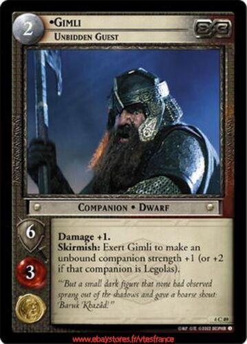 Gimli, Unbidden Guest 4C49 [Two Towers] LOTR CCG ENG - Photo 1/1