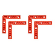 4Pcs Corner Clamp 90 Degree Right 4 Inch Angle Clamp, Orange