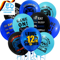 Gaming On Luftballons Deko 12 Geburtstag Junge Set,Geburtstagsdeko 12 Jahre Jung