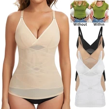 Women Slimming Compression Camisole Vest Tummy Control Body Shaper Cami Tank Top