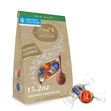 Lindt LINDOR Assorted OatMilk Chocolate Truffles, Non-Dairy Full Size 