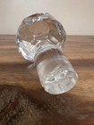 Cut Glass Perfume Bottle with Faceted Stopper, 5 Inch Decorative Bottle Vintage — photo 6