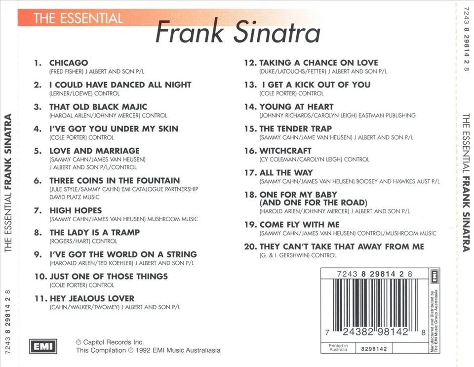 CD Frank Sinatra: The Essential (neu - OVP) - Bild 2 von 2
