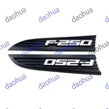 Pair NEW Fits 11-16 F250 Superduty Fender Badge LH + RH SET SPORT APPEARANCE