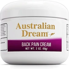 Australian Dream Back Pain Cream - Soothing, Non-Greasy 2 Ounce (Pack of 1) 