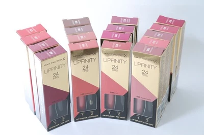 MAX FACTOR LIPFINITY 24HRS 2 STEP LIP COLOR & TOP COAT KIT - CHOOSE SHADE - Image 1 of 4
