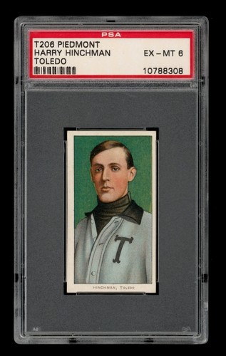 1909-11 T206 Set-Break Harry Hinchman Piedmont PSA 6 EX-MT