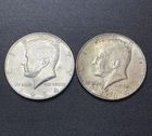 1964 50C Kennedy Half Dollar 90% silver /2 Coins P &D