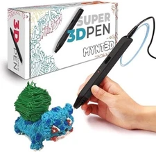 MYNT3D Super 3D Pen ABS and PLA Compatible Kids Artist 3D Printing Drawing Pen