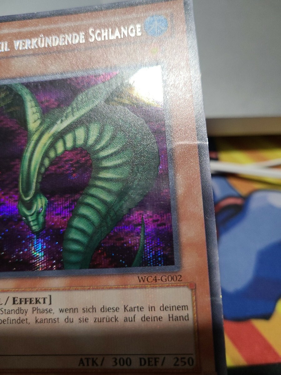 Yugioh Sinister Serpent WC4-g002 Secret Rare Played german
