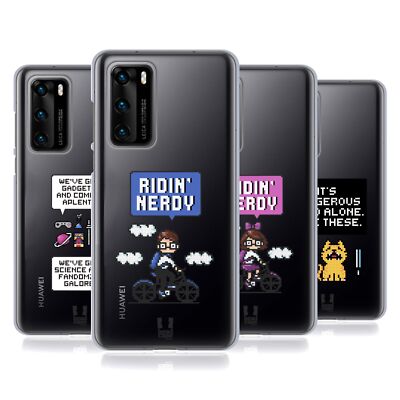 HEAD CASE DESIGNS NERDY PIXEL ART SOFT GEL CASE FOR HUAWEI PHONES 4