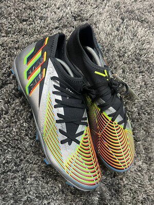 Adidas Predator Edge.3 FG Soccer Cleats Silver Green HR1524 Men s Size 13