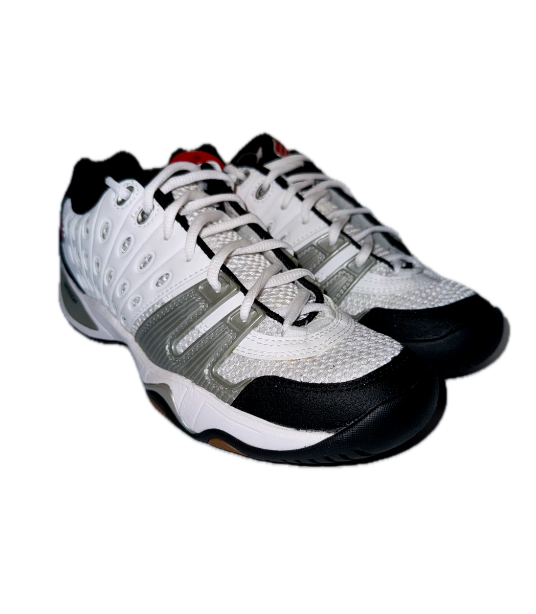 Ektelon Court Shoes Mens White Black Red Gum Sole Racquetball Sneakers Amazon.com | Ektelon QT Scream MID Indoor Men main image 2