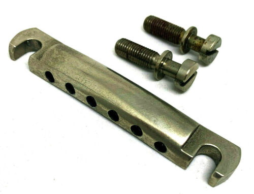 Aged Aluminum Tailpiece Nickel Steel Studs Lightweight 1.05 Oz fit Les Paul ® - Picture 1 of 12