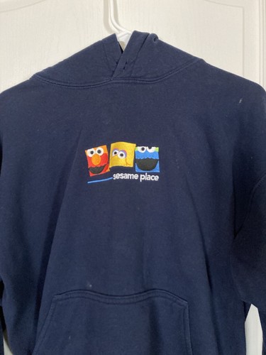 Sesame Place HOODIE SWEATSHIRT Youth Large Unisex - ELMO, BIG BIRD, COOKIE MONST - Picture 2 of 2