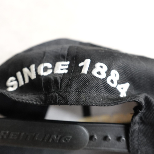 Breitling Hat Black Strapback Embroidered Official - Picture 5 of 8