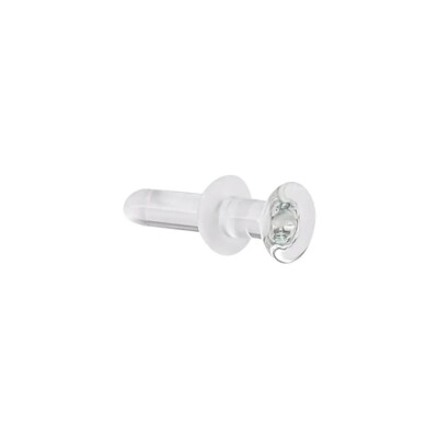 Clear Gorilla Glass Straight Flat Back Labret Studs Piercing Retainer 8G to 20G