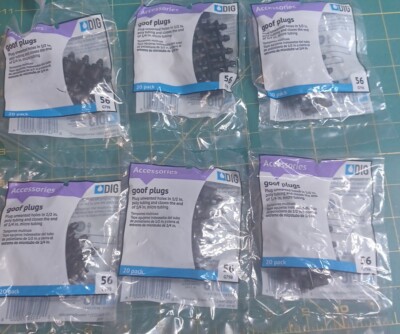 Lot Of 6 Drip System DIG Corporation G79B Goof Plugs Pack of 20 (120 ...