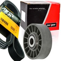 Contitech 6PK1980 Keilrippenriemen + Rolle FüR Mercedes C124 W124 W201 1.8-2.3