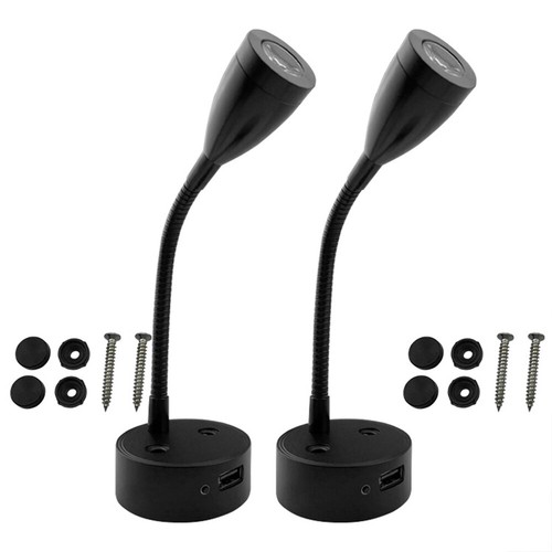 2x 12V LED Pared Spot Luz de lectura Interruptor táctil Barco Autocaravana Lámpara de lectura - Imagen 15 de 16