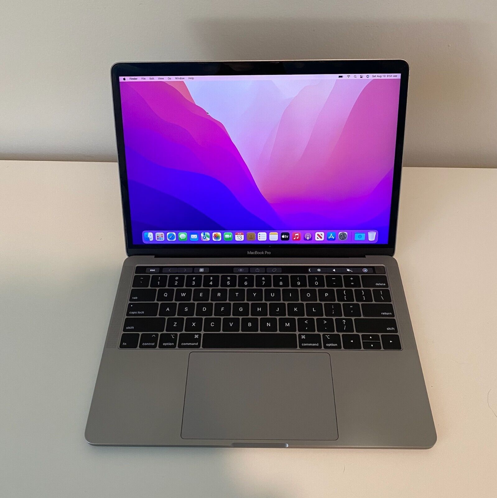 Apple 13 inch MacBook Pro 2019, Four Thunderbolt, 3 Ports - 8GB 2.4 GHz