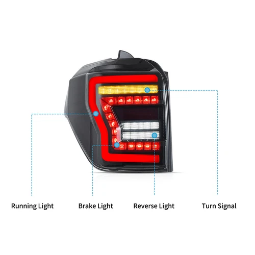LED Tail Lights For Toyota 4Runner Animation Sequential Rear Lamps Ass Set 10-24 - Bild 4 von 8