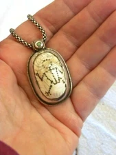 REVERSABLE STERLING SILVER PENDANT HAND CRAFTED  J FAGEN RARE!