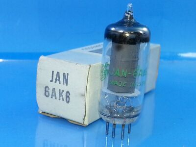 GE JAN  6AK6 TUBE NOS NIB MIL SPEC QUANTIY 1 SINGLE