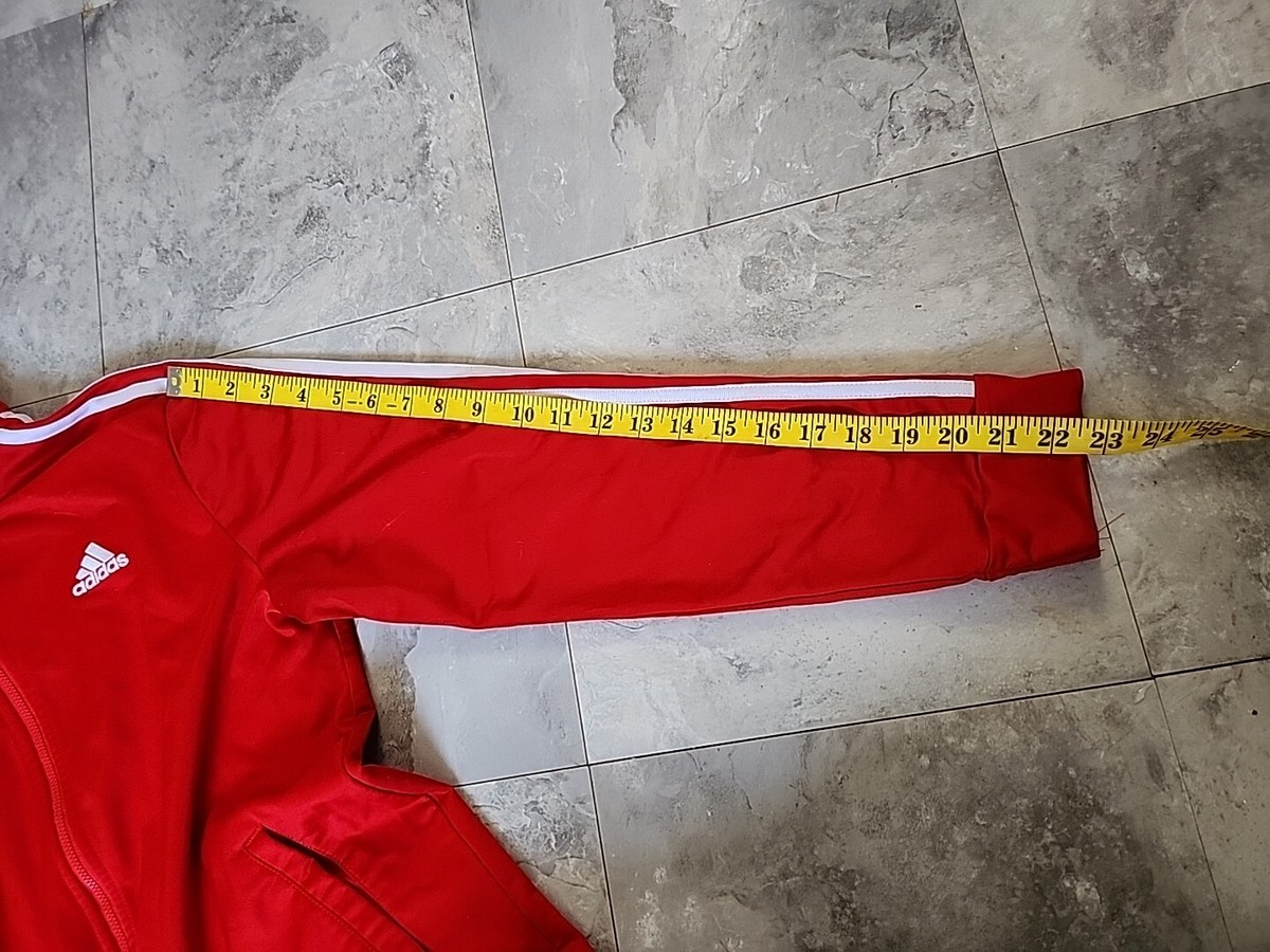 Adidas Original The Brand With The 3 Stripes Red Jacket Mens