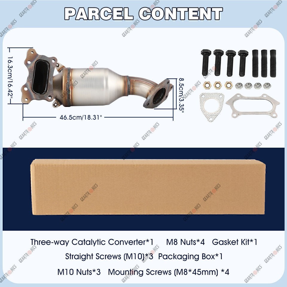 Front Exhaust Catalytic Converter For Honda Accord 2.4L 2013 2014 2015