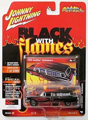 JOHNNY LIGHTNING Street Freaks # 4 2021 R1//B OFF ROAD 1959 Cadillac Ambulance