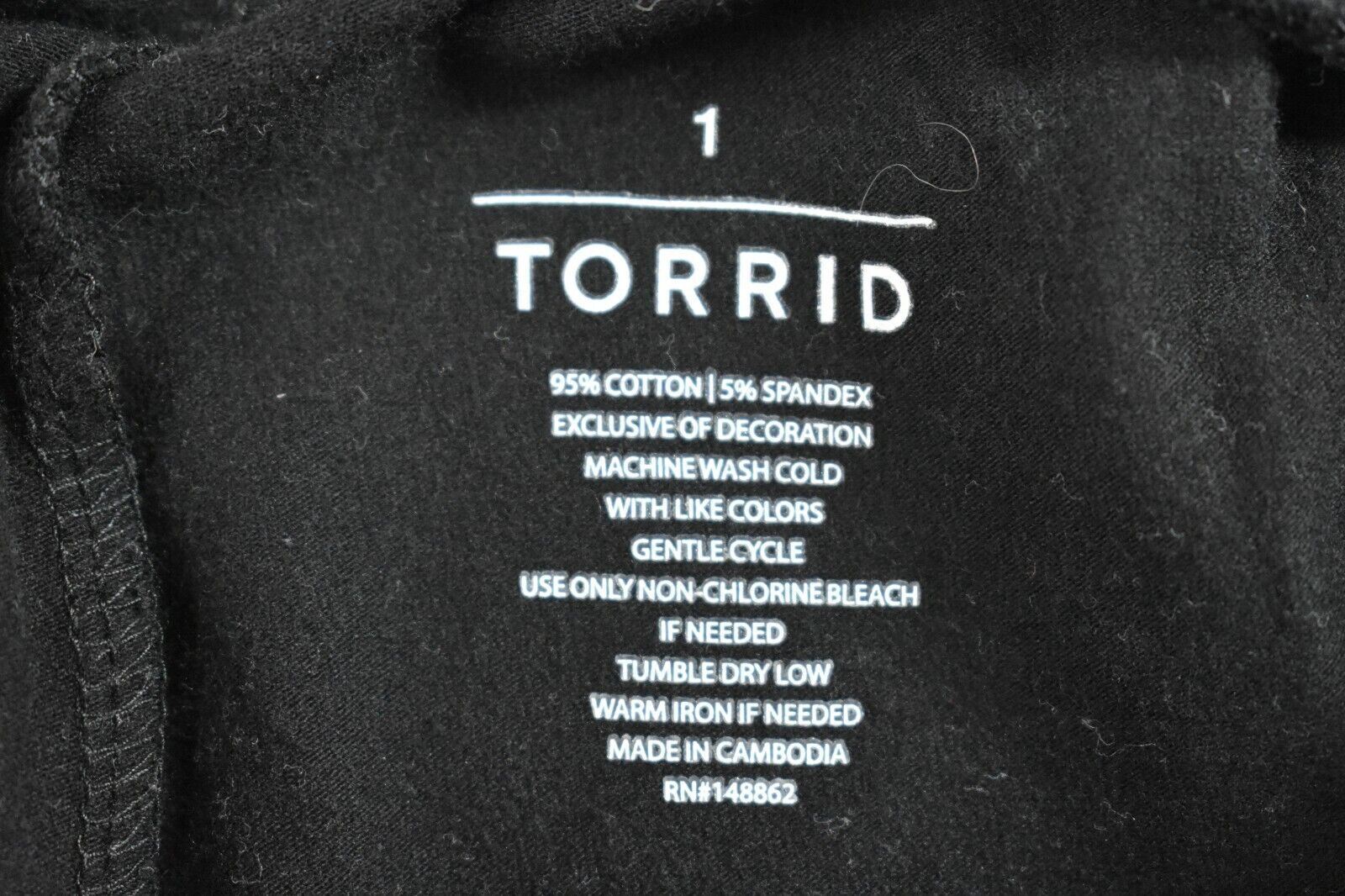 Torrid Womens Solid Black Drawstring Elastic Wais… - image 6