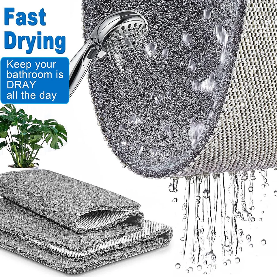 Hydro Wonder Super Comfy Shower Mat Bathroom Non Slip Never Stains/Blocks Drain - image 3 of 4