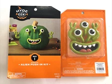 Lot of 2 Hyde and Eek Boutique Pumpkin Alien Push-In Kits Halloween New