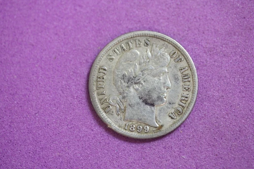 1899 Barber Dime #J25442